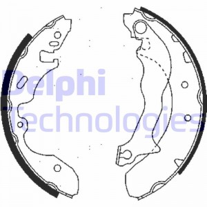 Комплект тормозных колодок LS1684 DELPHI