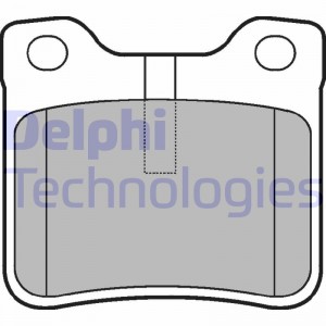 Комплект тормозных колодок, диско LP991 DELPHI