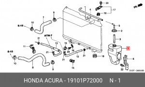 Деталь 19101P72000 HONDA
