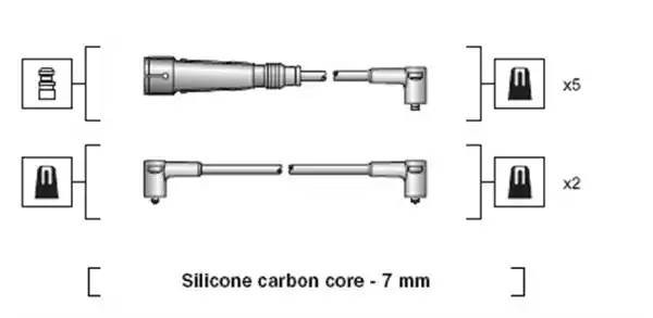 Ккомплект проводов зажигания 941318111047 MAGNETI MARELLI