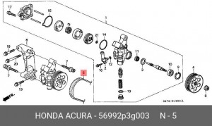Ремень приводной 56992P3G003 HONDA