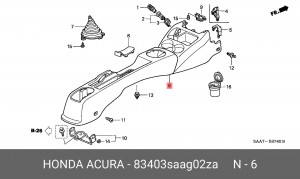 Деталь 83403SAAG02ZA HONDA