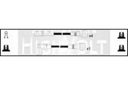 Ккомплект проводов зажигания OEF352 STANDARD