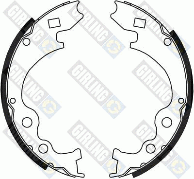 Комплект тормозных колодок 5162439 GIRLING
