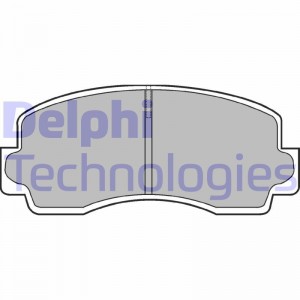 Комплект тормозных колодок, диско LP529 DELPHI