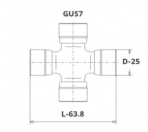Крестовина карданного вала GUS7 GMB