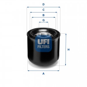 Патрон осушителя воздуха, пневматическая система 27.393.00 UFI