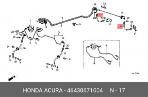 Тормозной шланг 46430671004 HONDA