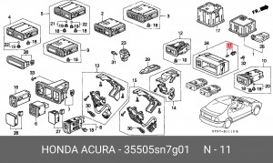 Патрон лампы 35505SN7G01 HONDA