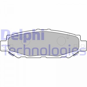 Комплект тормозных колодок, диско LP1508 DELPHI