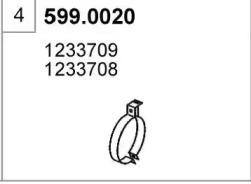Монтажный комплект, глушитель 5990020 ASSO