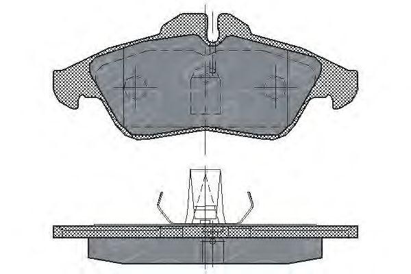 Комплект тормозных колодок, диско SP177 SCT