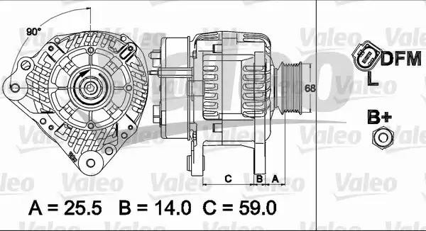 Генератор 437513 VALEO PHC