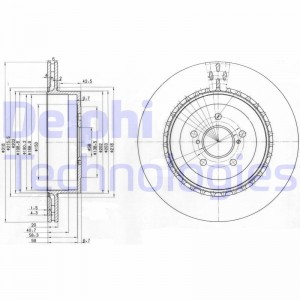 Тормозной диск BG3819 DELPHI