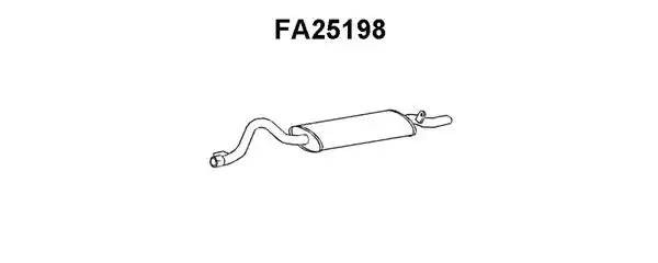 Глушитель выхлопных газов конечный FA25198 VENEPORTE