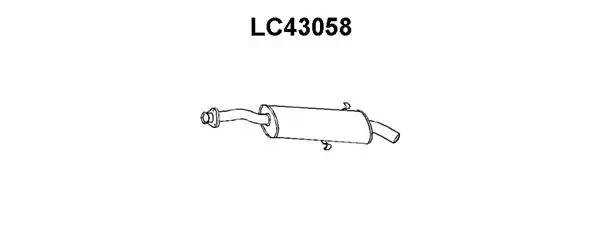 Глушитель выхлопных газов конечный LC43058 VENEPORTE