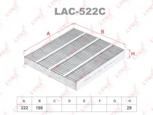 Фильтр салона LAC-522C LYNXAUTO