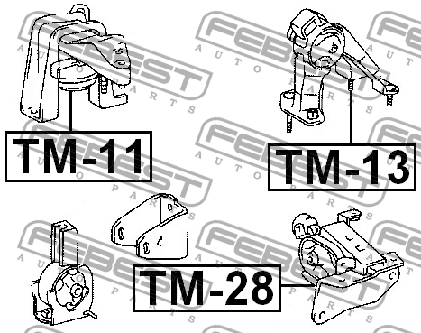 Подушка двигателя TM-13 FEBEST
