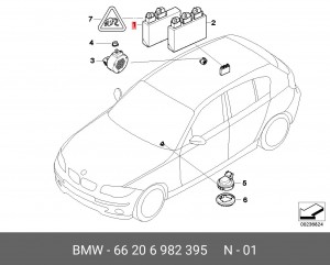 Система помощи при парковке 66 20 6 982 395 BMW