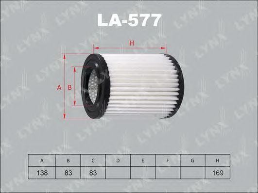 Фильтр воздушный LA-577 LYNXAUTO