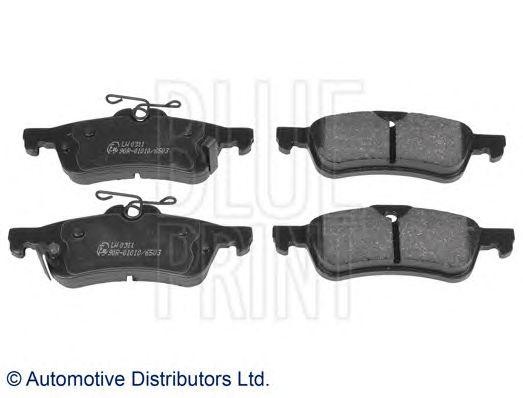 Комплект тормозных колодок, диско ADT342172 BLUE PRINT