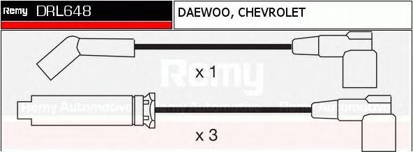 Ккомплект проводов зажигания DRL648 DELCO REMY