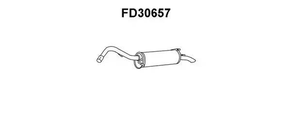 Глушитель выхлопных газов конечный FD30657 VENEPORTE