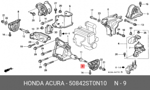 Подушка двигателя 50842-ST0-N10 HONDA