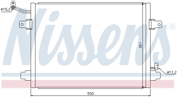 Конденсатор, кондиционер 94835 NISSENS
