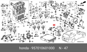 Деталь 957010601000 HONDA