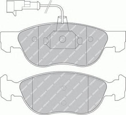 Комплект тормозных колодок, диско FSL1056 FERODO