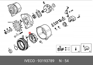Выпрямитель, генератор 93193789 IVECO