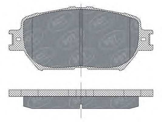 Комплект тормозных колодок, диско SP275 SCT