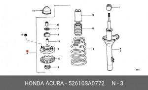 Амортизатор 52610SA0772 HONDA
