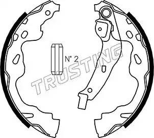 Комплект тормозных колодок 115.310 TRUSTING
