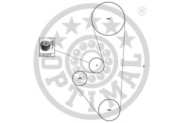 Комплект ремня ГРМ SK-1353 OPTIMAL