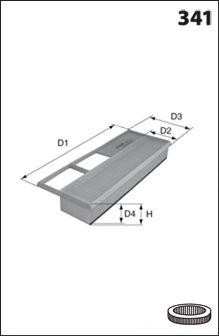Воздушный фильтр ELP9141 MECAFILTER