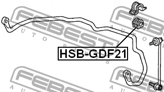 Втулка стабилизатора HSB-GDF21 FEBEST