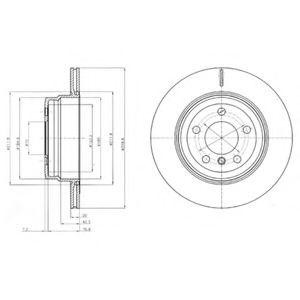 Диск тормозной BG4168 DELPHI