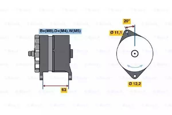Генератор 0 120 469 113 BOSCH