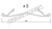 Комплектующие, колодки дискового тормоза KIT090 TRUSTING