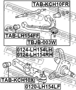 Сайлентблок TAB-KCH10X FEBEST