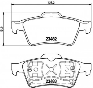 Комплект тормозных колодок, диско P59044 BREMBO