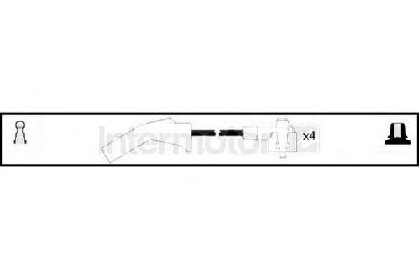 Ккомплект проводов зажигания 83053 STANDARD