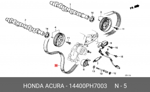 Ремень ГРМ 14400PH7003 HONDA