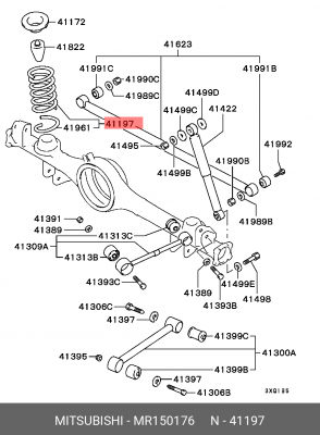 Пружина подвески MR150176 MITSUBISHI