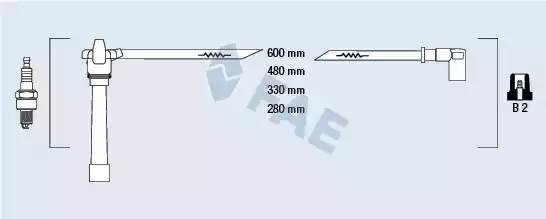 Ккомплект проводов зажигания 85648 FAE