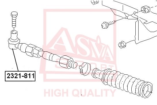 Наконечник рулевой тяги 2321-811 ASVA