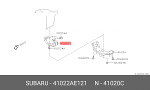 Подушка двигателя 41022-AE121 SUBARU