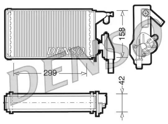 Теплообменник, отопление салона DRR12002 DENSO